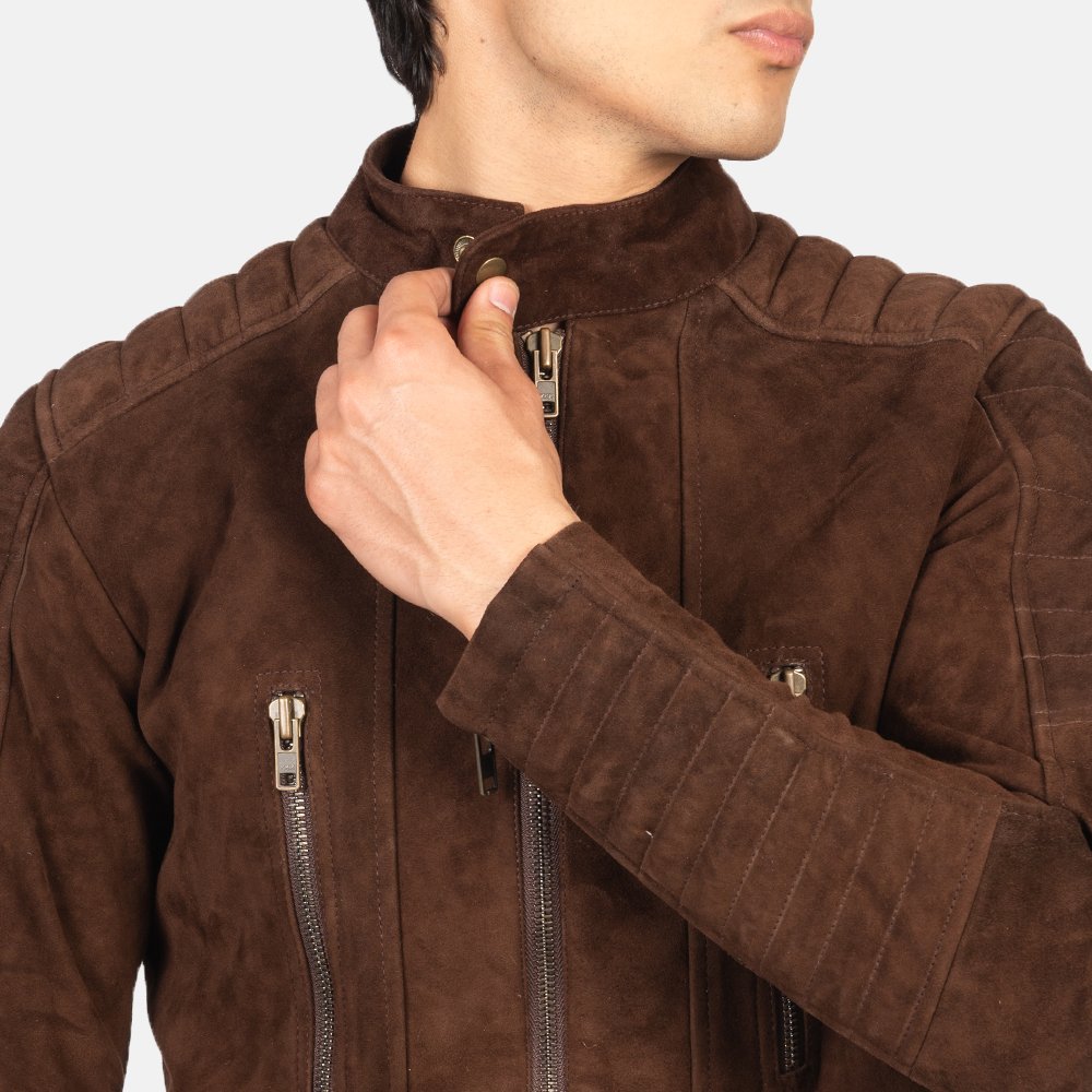 Velvet Vogue Suede Leather Jacket - Thumbnail 2