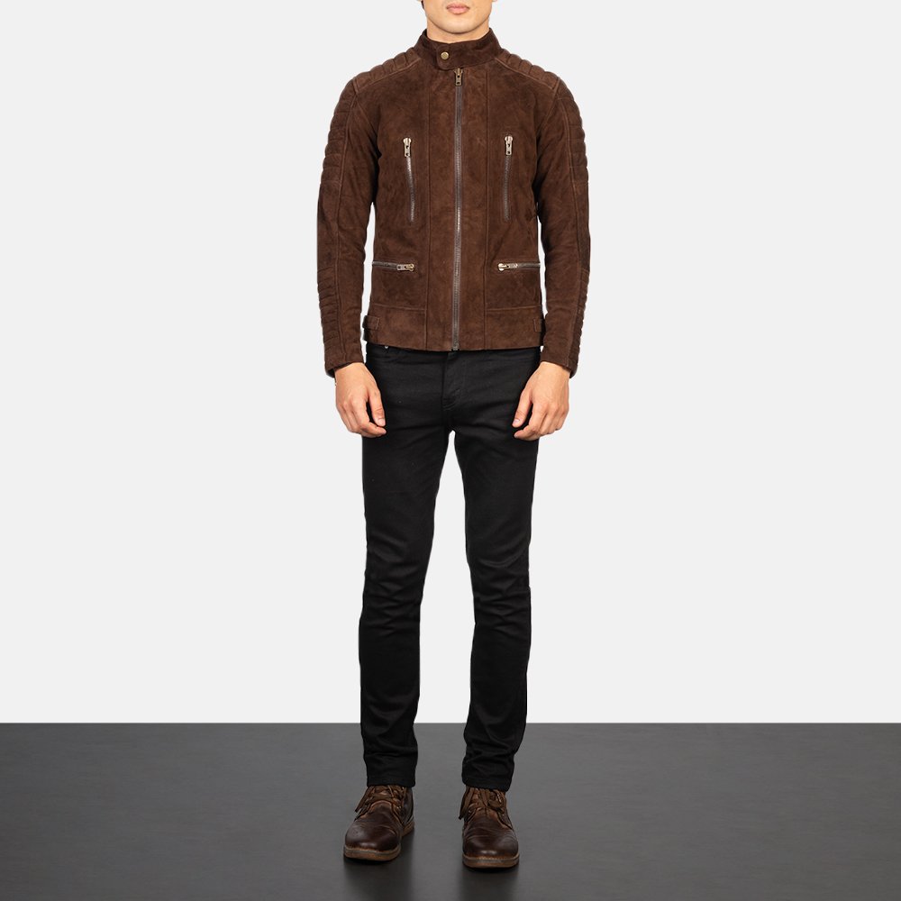 Velvet Vogue Suede Leather Jacket - Thumbnail 3