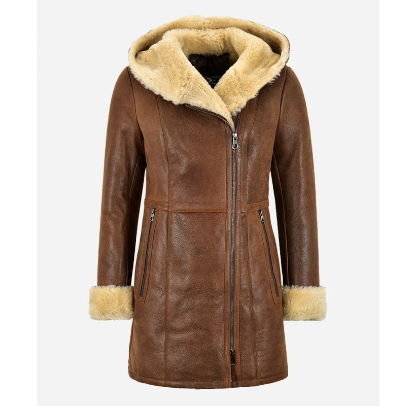 Fur Fashion Luxurious Shearling Coat - Thumbnail 7
