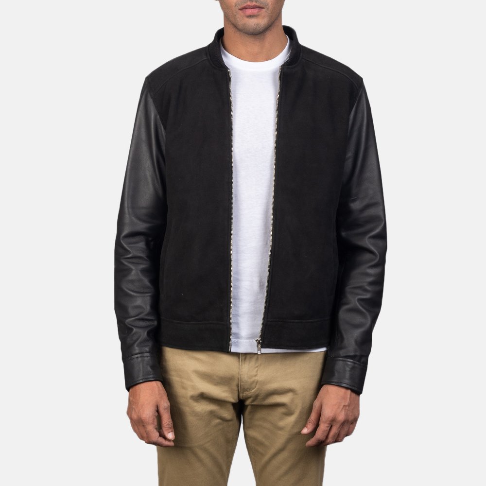 Suede Swagger Leather Jacket - Thumbnail 2