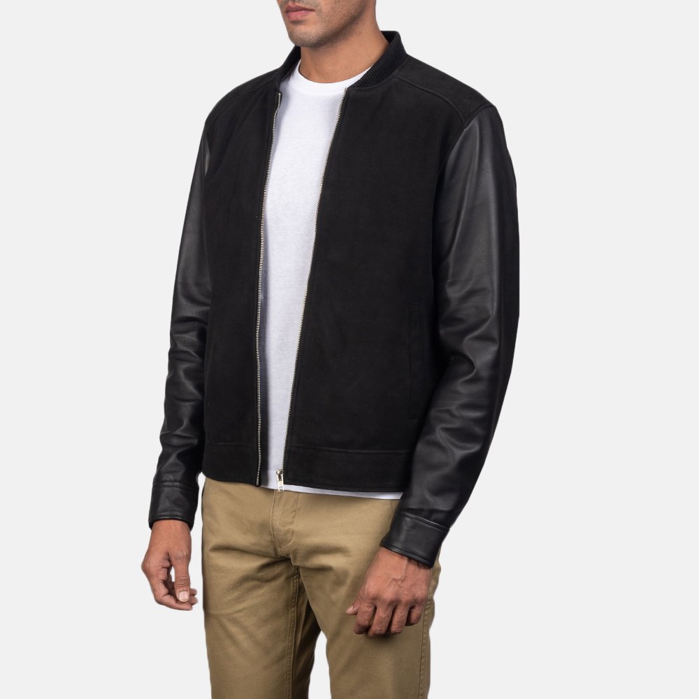 Suede Swagger Leather Jacket - Thumbnail 3