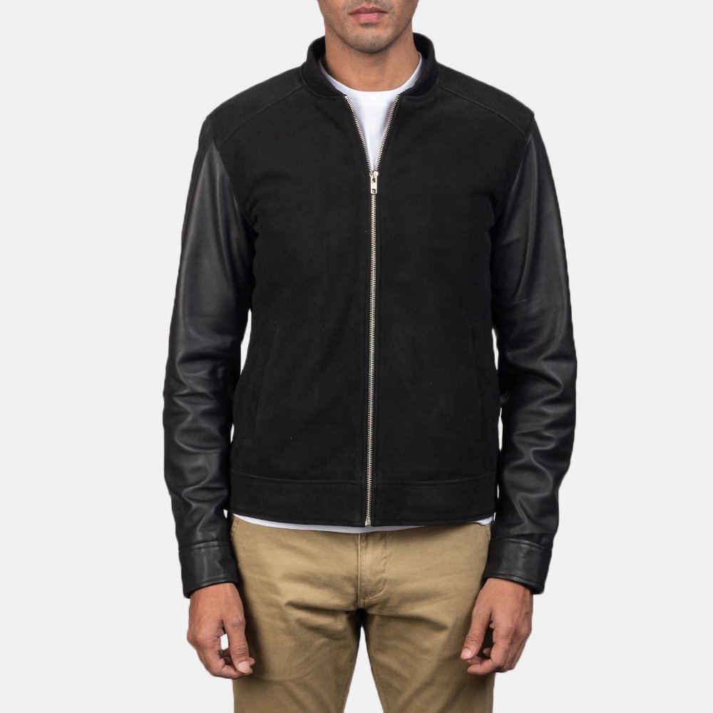 Suede Swagger Leather Jacket - Thumbnail 4