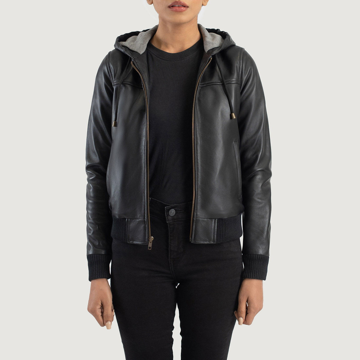 Urban Edge Iconic Leather Bomber - Thumbnail 6