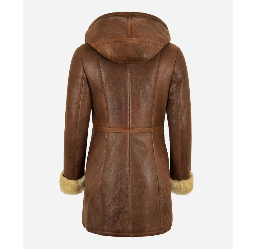 Fur Fashion Luxurious Shearling Coat - Thumbnail 5