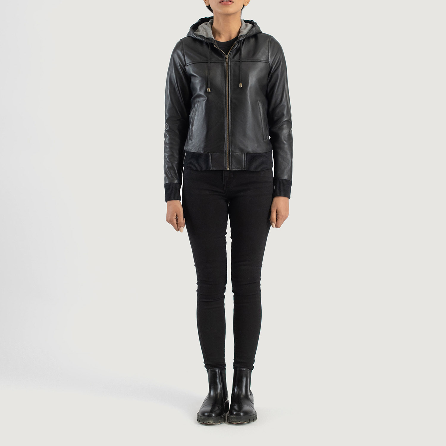 Urban Edge Iconic Leather Bomber - Thumbnail 2