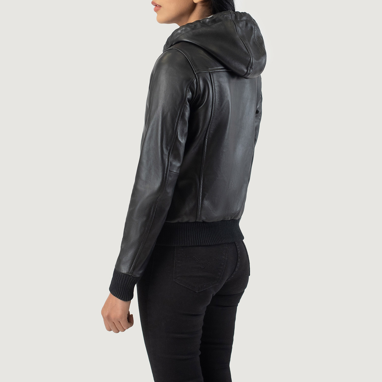 Urban Edge Iconic Leather Bomber - Thumbnail 5