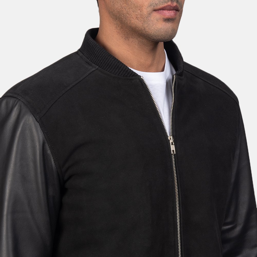Suede Swagger Leather Jacket - Thumbnail 6