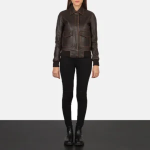 Black Rivet Bomber Jacket