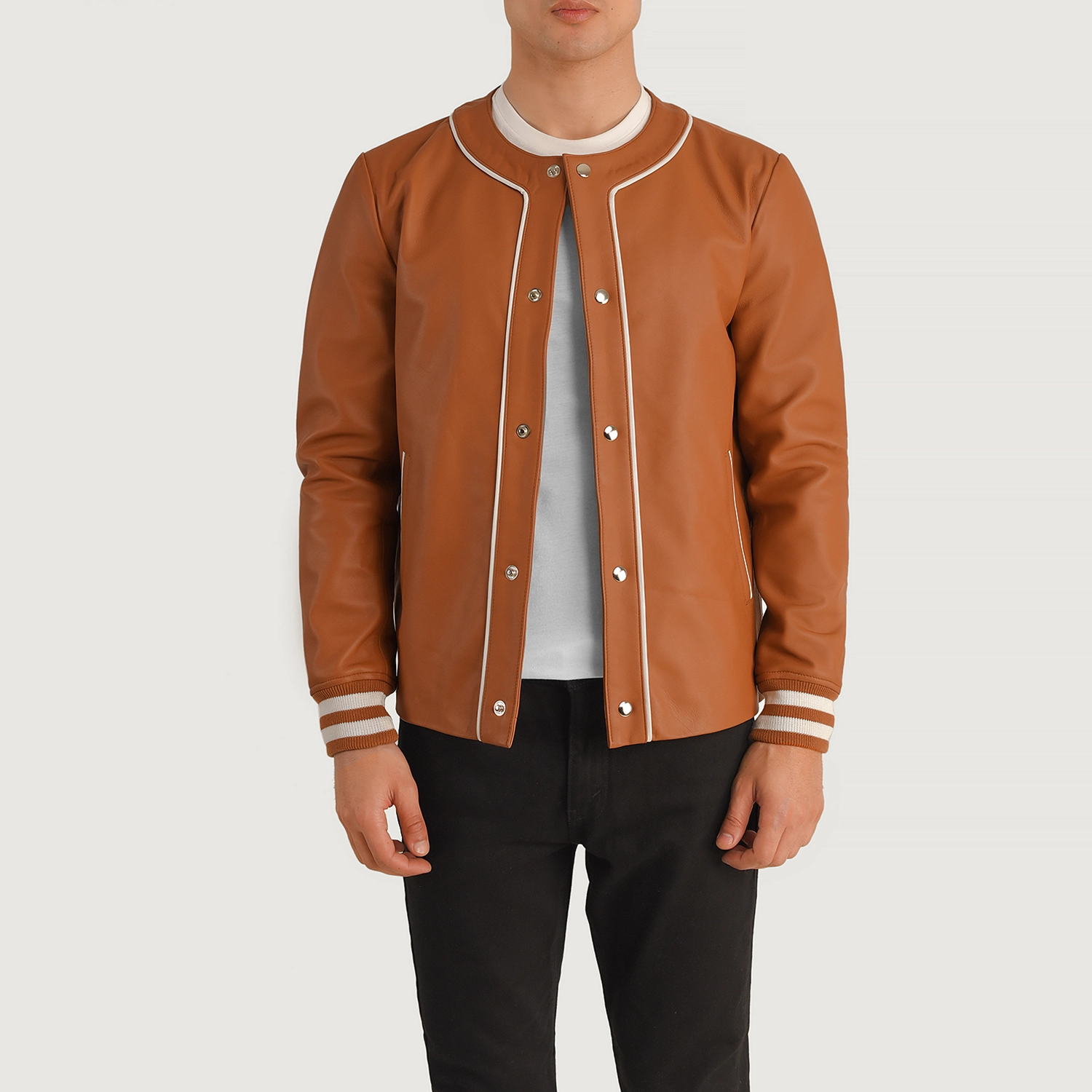 Vintage Varsity Leather Jacket Style