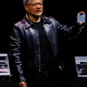 Nvidia CEO Jensen Huang Leather Jacket