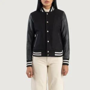 Modern Maverick: Varsity Leather Jacket