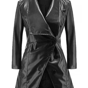 Rugged Sophistication Leather Coat